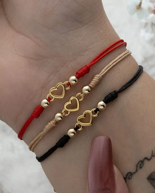 Pulsera Corazón Calado