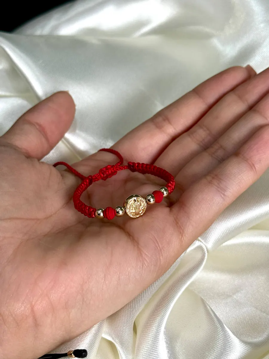 Pulsera San Benito Delicada Roja — foto 2
