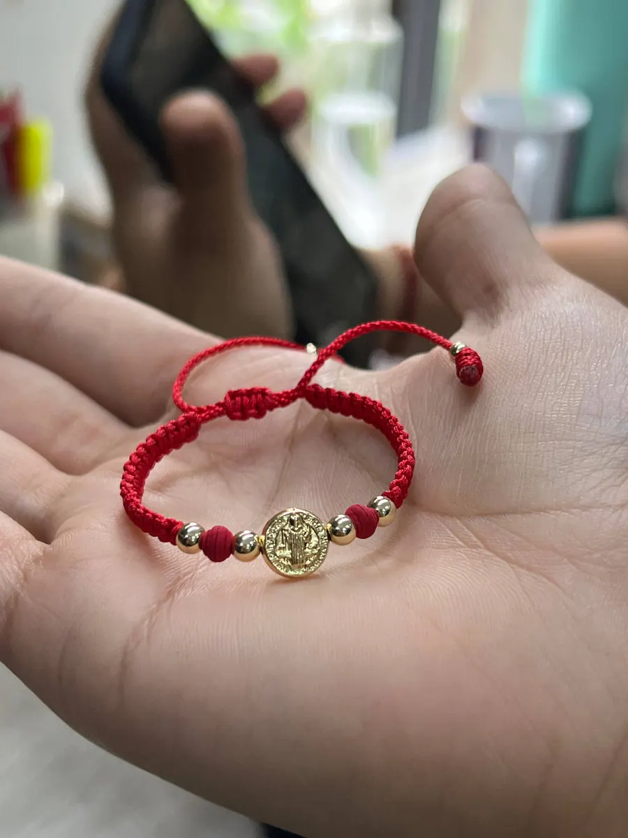 Pulsera San Benito Delicada Roja — foto 3