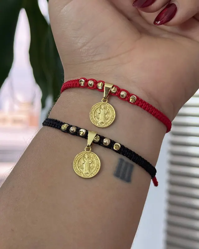 Pulsera San Benito Dije Colgante