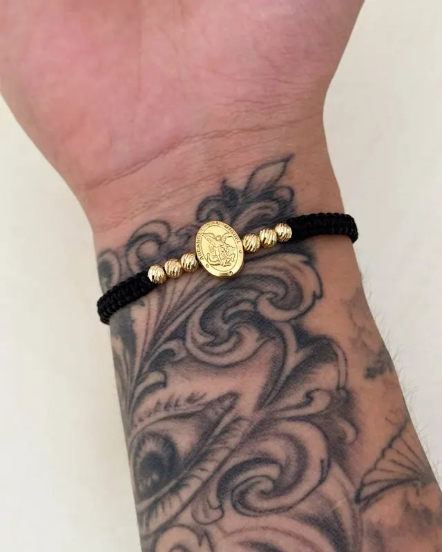 Pulsera San Miguel Tejido Negro