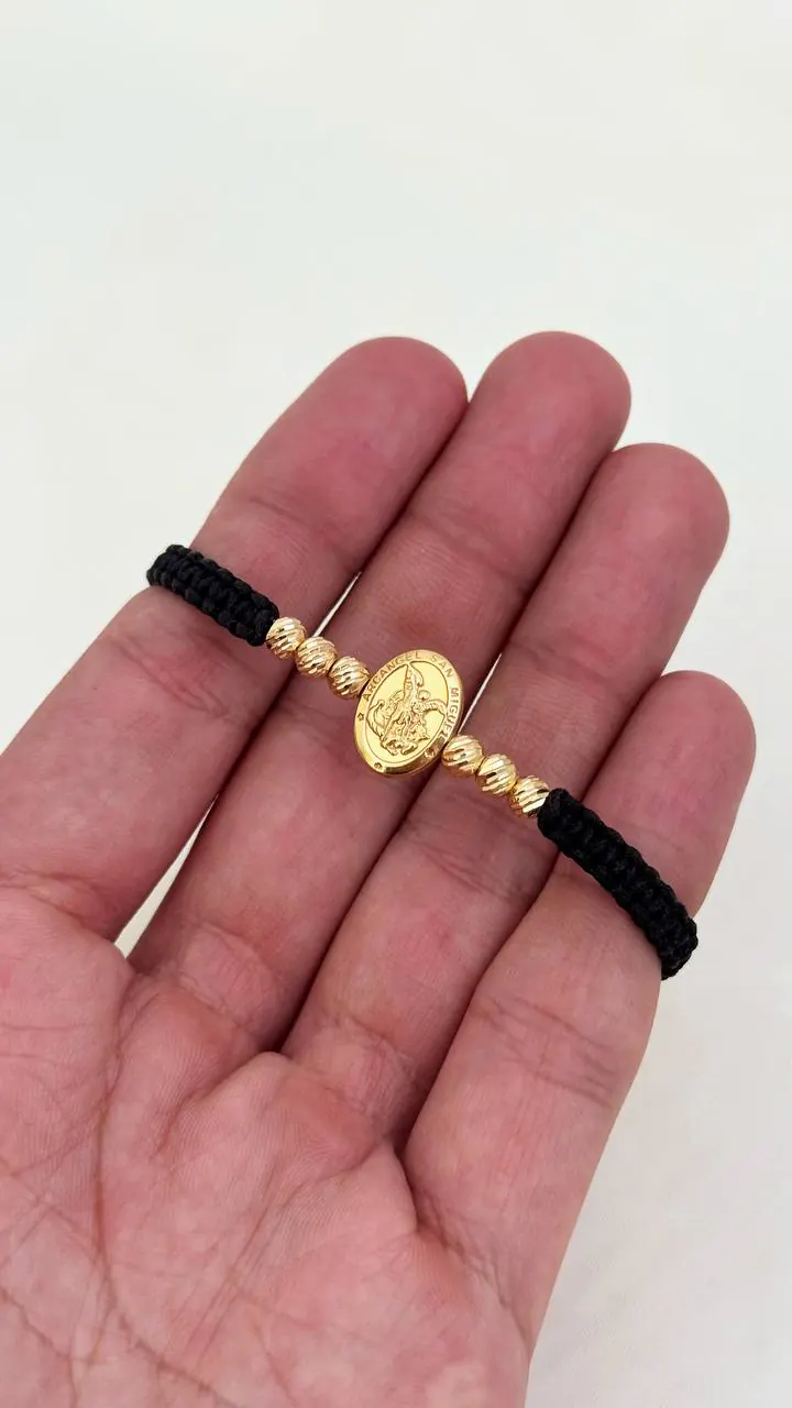 Pulsera San Miguel Tejido Negro — foto 2