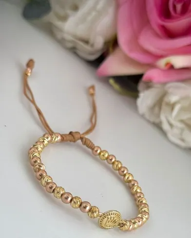 Pulsera Corona Oro Rosa