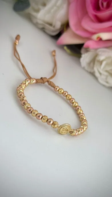 Pulsera Corona Oro Rosa
