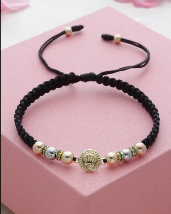 Pulsera Corona Tres Oros
