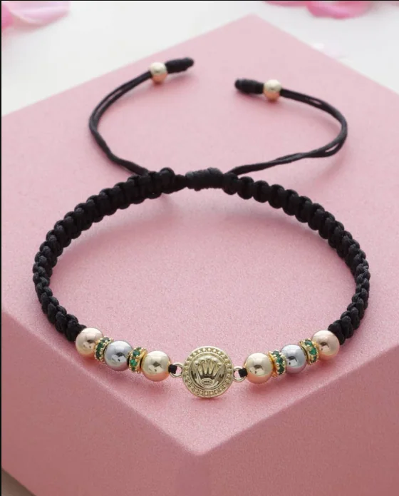 Pulsera Corona Tres Oros