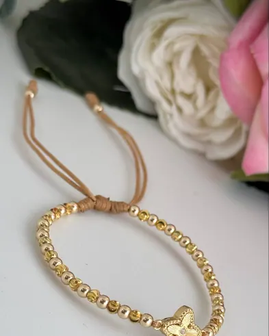 Pulsera Flor Cuatro Pétalos