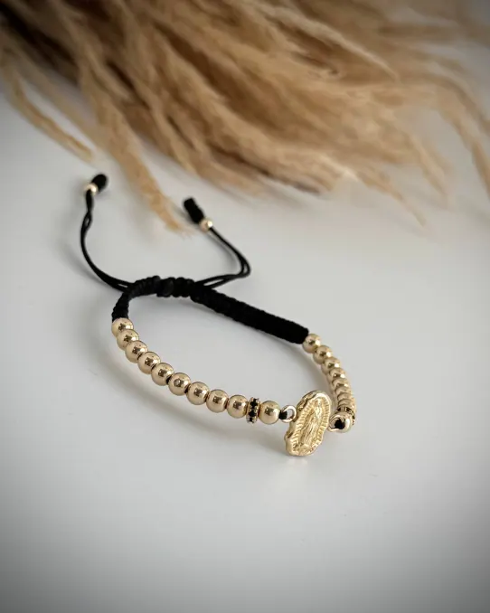 Pulsera Guadalupe Hilo Negro