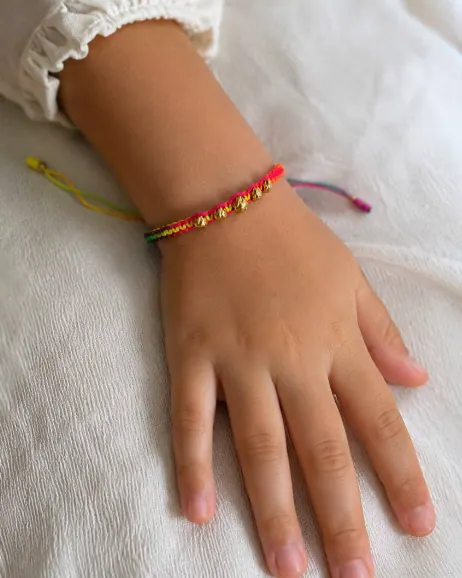 Pulsera Infantil Hilo Neón