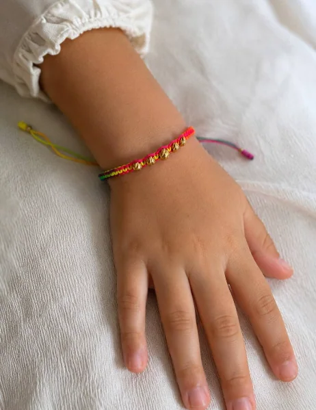 Pulsera Infantil Hilo Neón