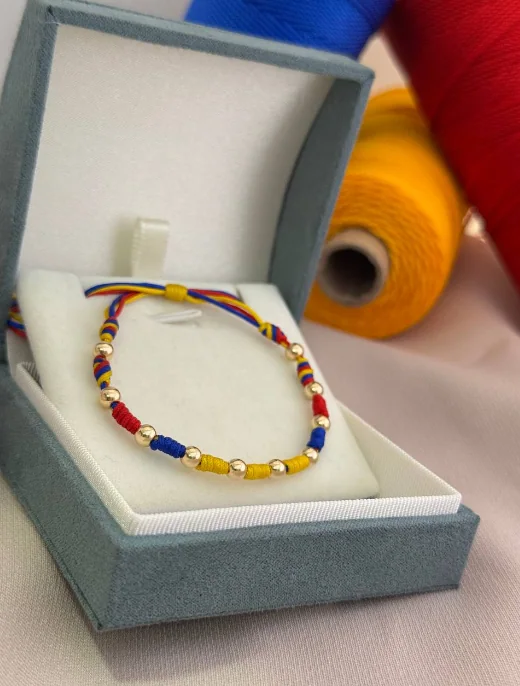 Pulsera Tricolor Balines Lisos