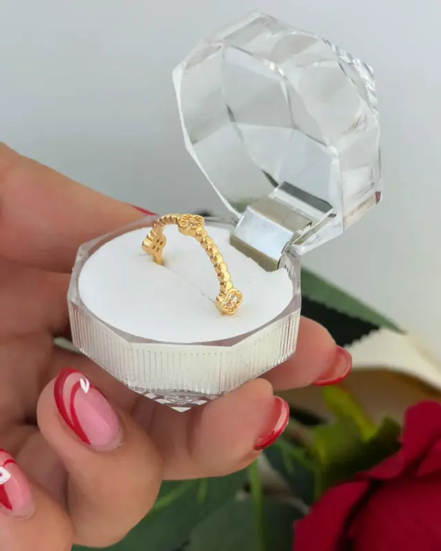 Anillo 3 Clover Ajustable
