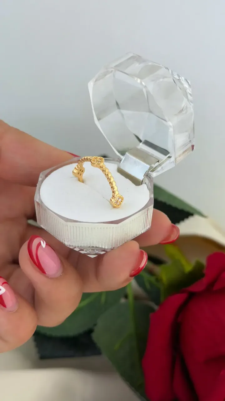 Anillo 3 Clover Ajustable
