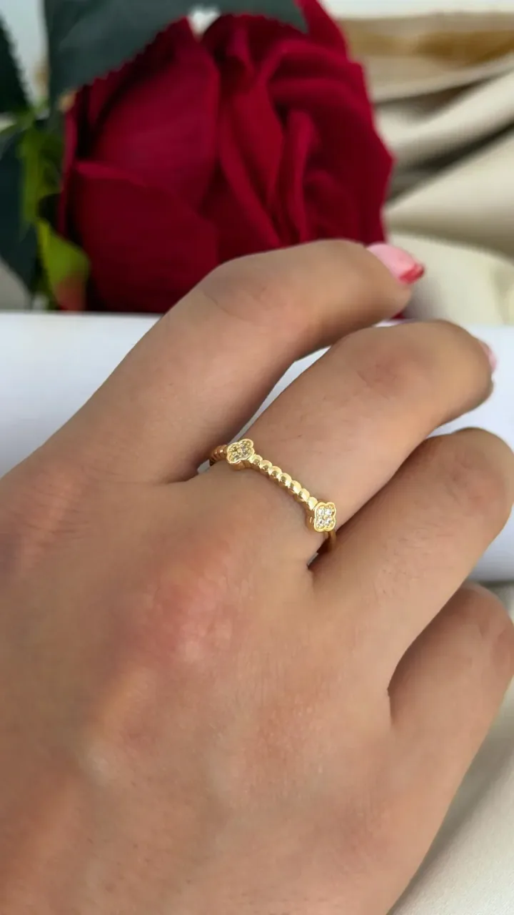 Anillo 3 Clover Ajustable — foto 2