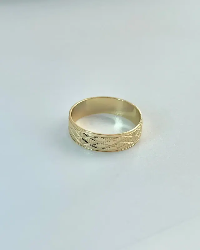 Anillo Argolla Diamantada