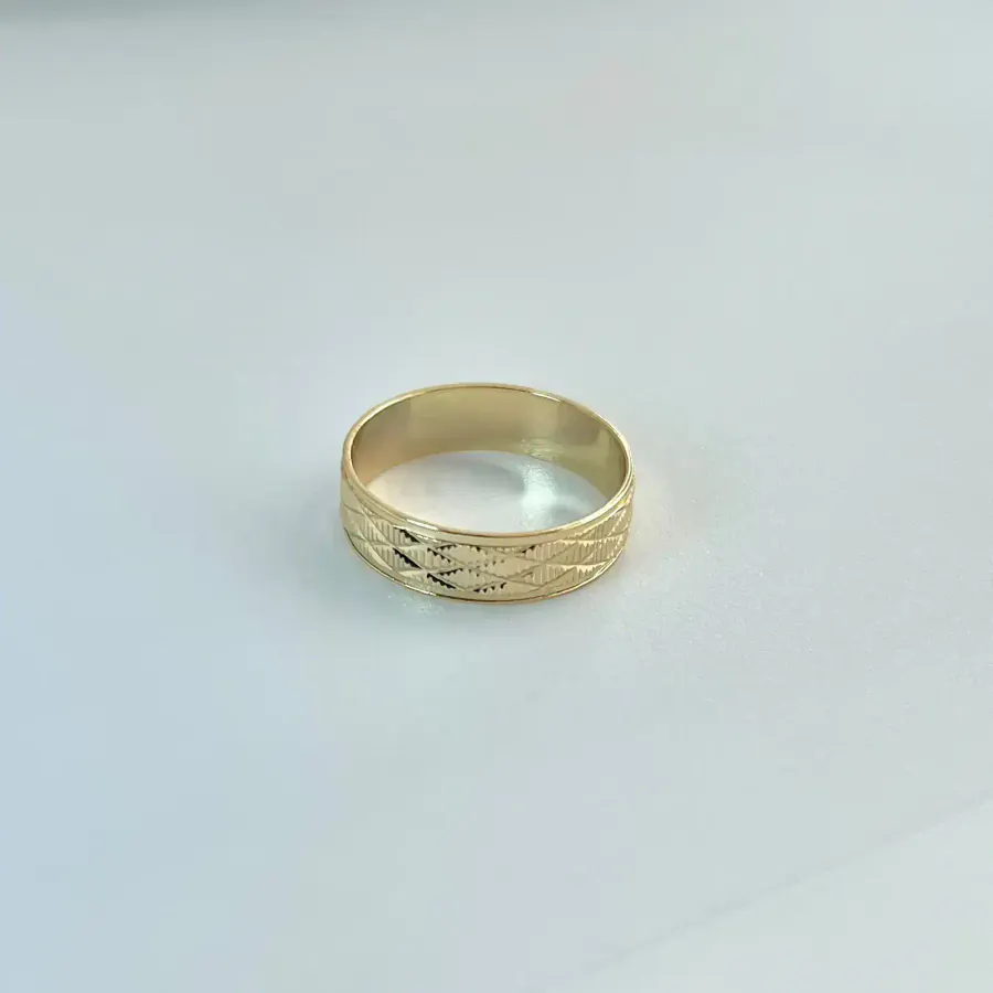 Anillo Argolla Diamantada