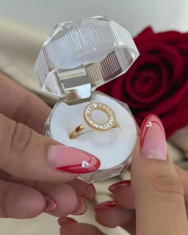 Anillo Aro Baguette Ajustable