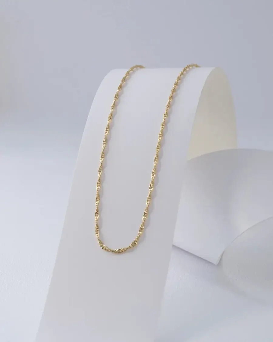 Cadena Singapur Italiana 1,7 mm 60 cm