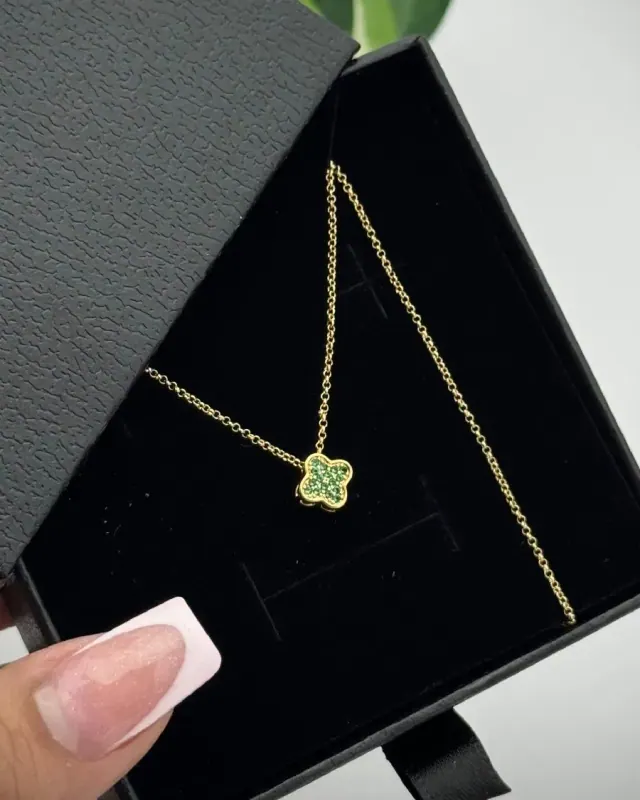 Conjunto Belcher Van Cleef Verde 45 cm