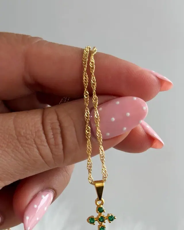 Dije Cruz 6 Circonias