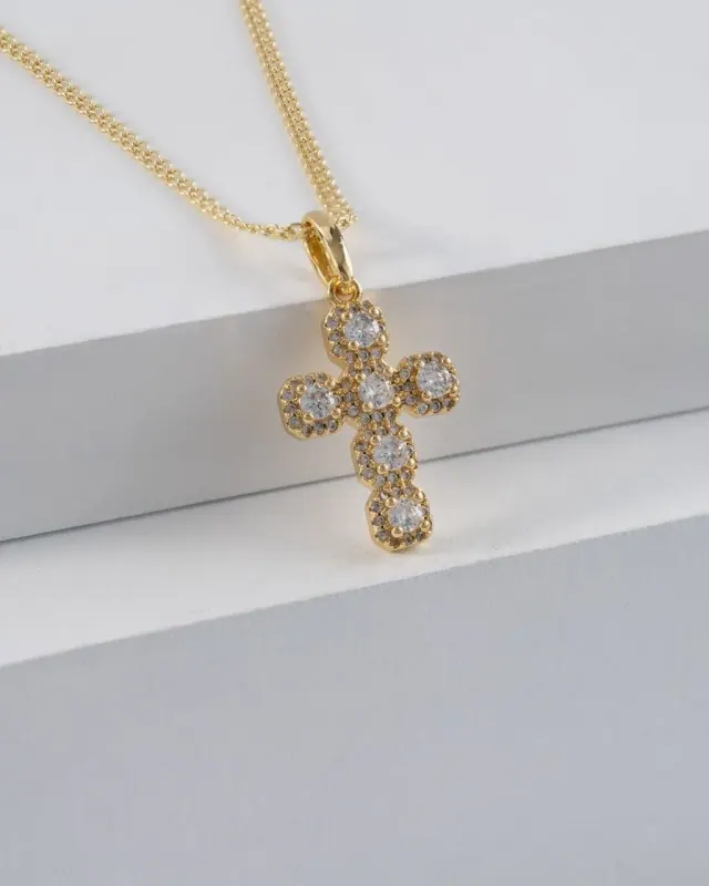 Dije Cruz Charm Crystal