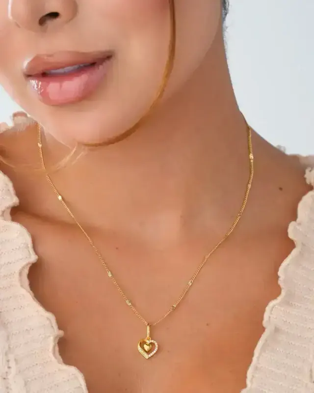 Dije Double Heart