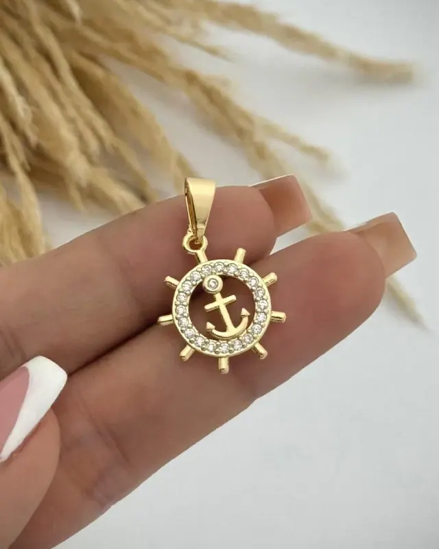 Dije Marinero Circonia Cristal