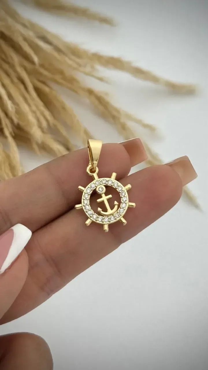 Dije Marinero Circonia Cristal