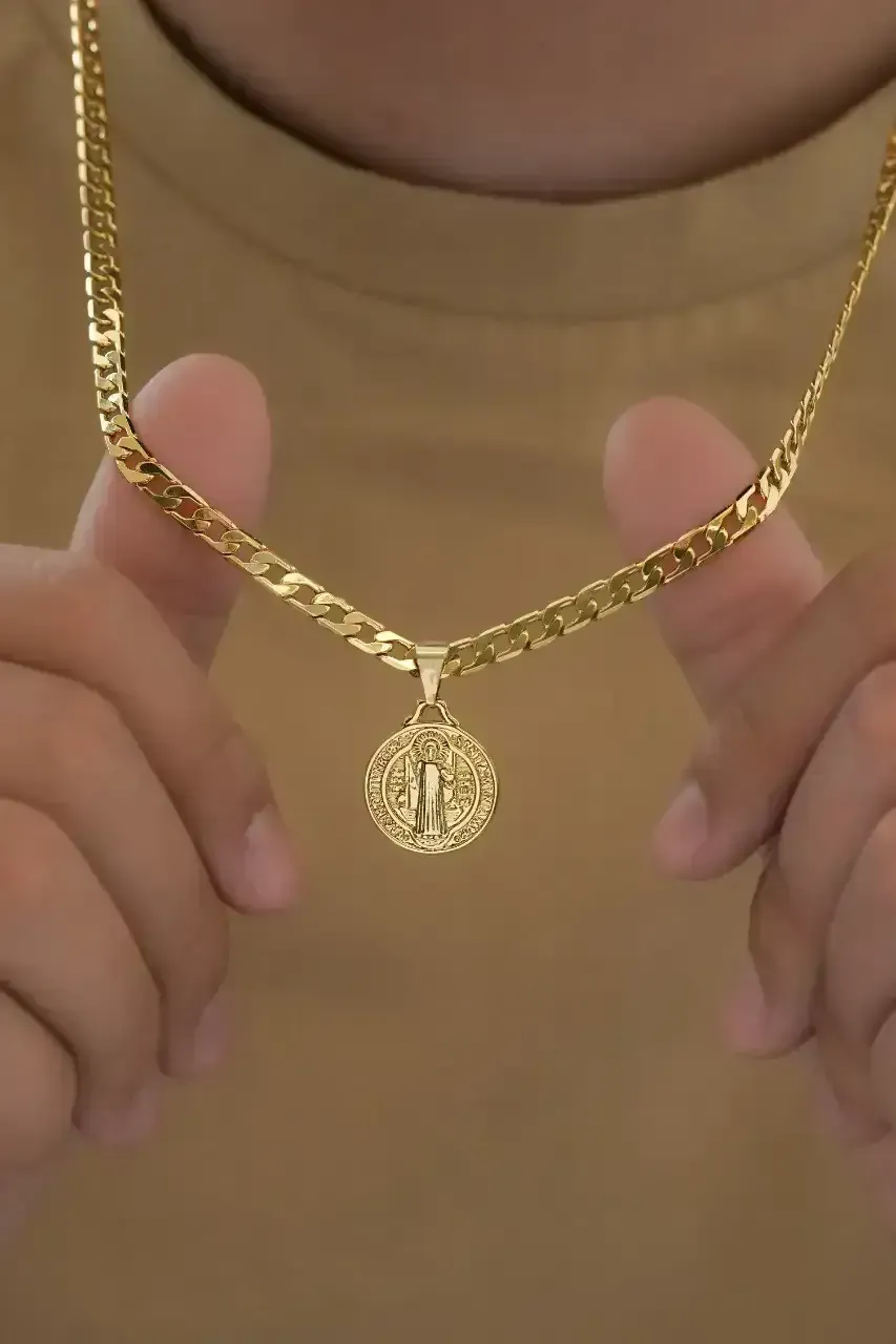 Dije Medalla San Benito Grande