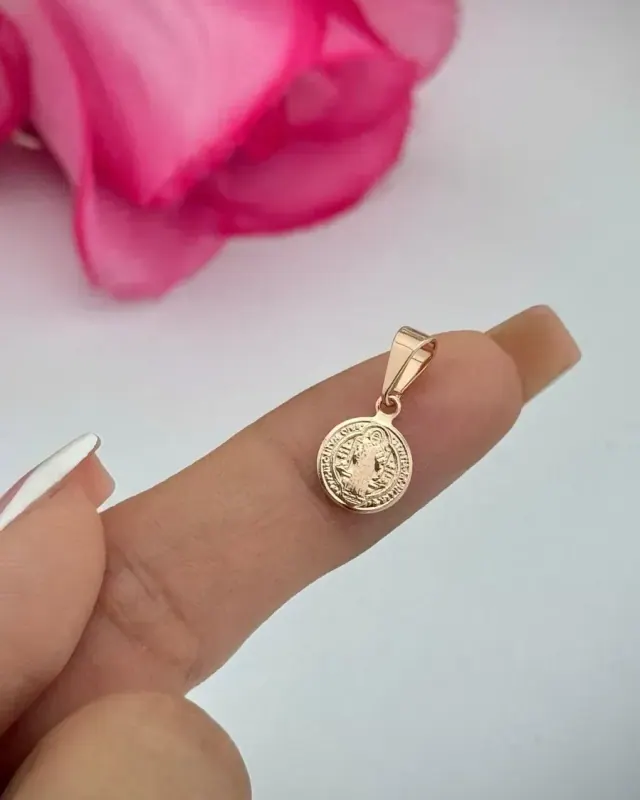 Dije San Benito Rosa 6 mm