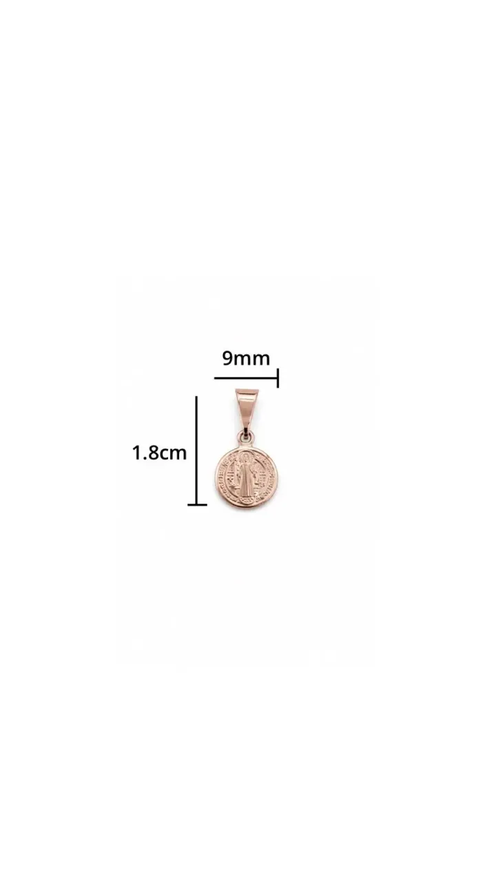 Dije San Benito Rosa 6 mm — foto 2