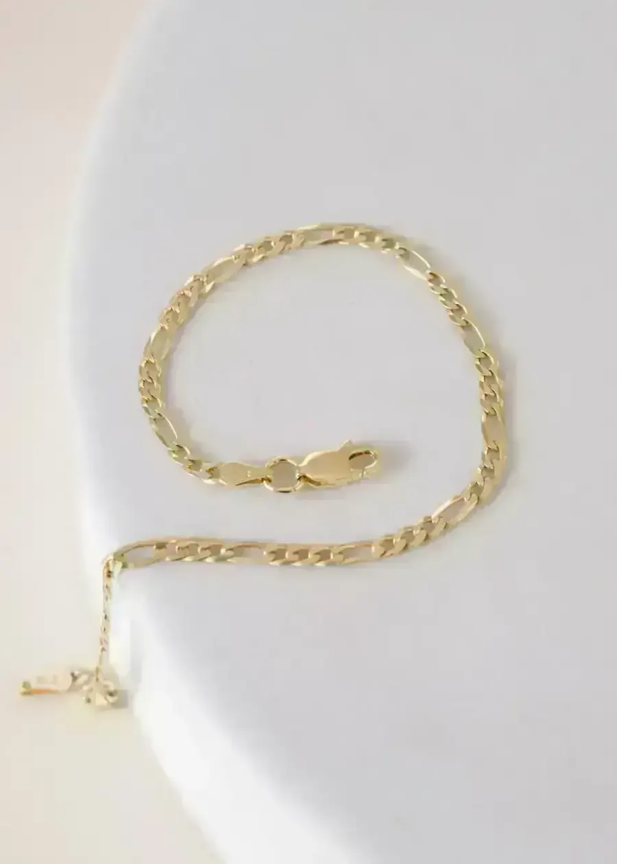 Pulsera 3*1 Italiana 2,9 mm 19,5 cm