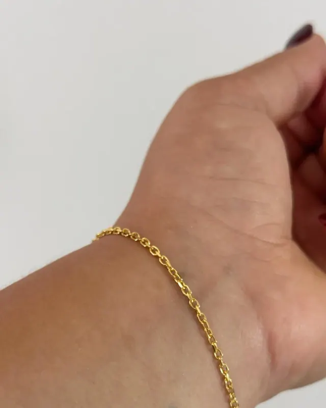 Pulsera Aros 2 mm 19 cm
