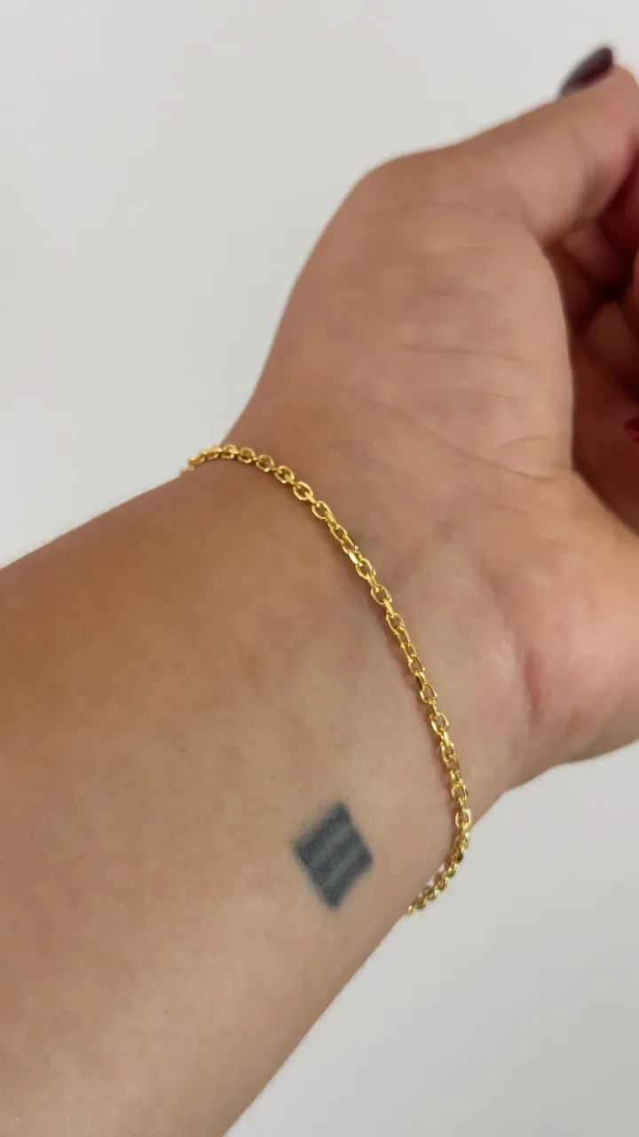 Pulsera Aros 2 mm 19 cm