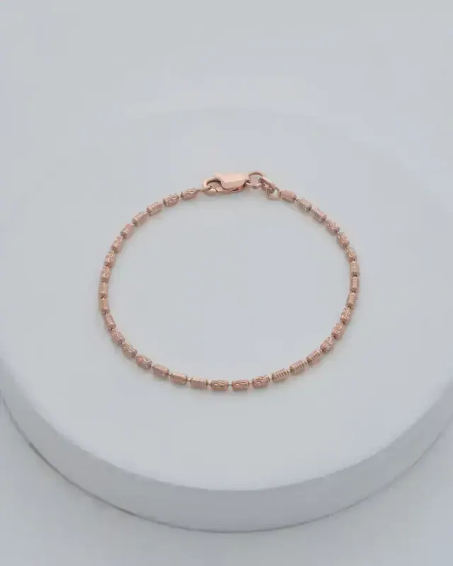 Pulsera Barril Prismc Rose Italiana 19,5 cm