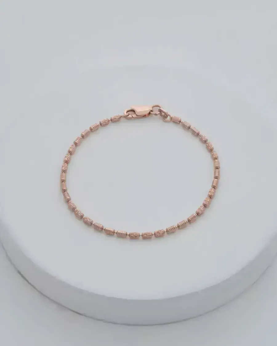 Pulsera Barril Prismc Rose Italiana 19,5 cm