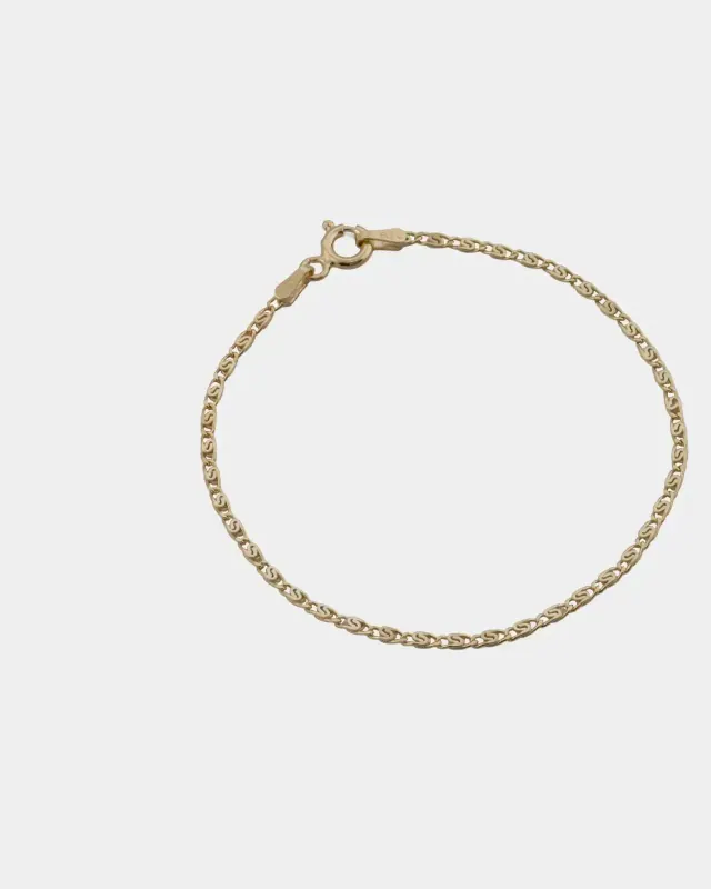 Pulsera Caracol Plana 1,80 mm x 16,5 cm