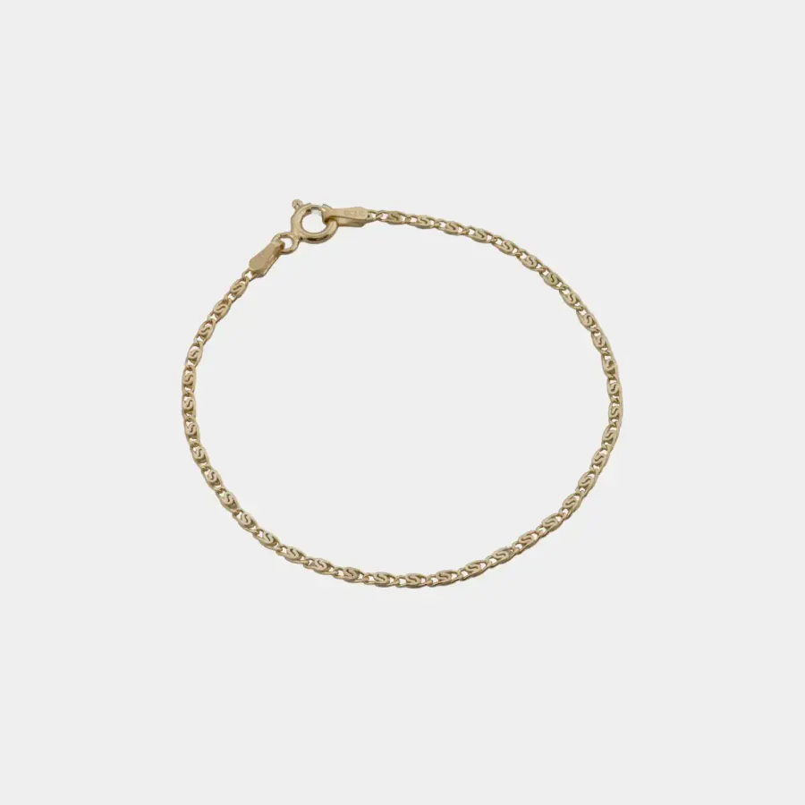 Pulsera Caracol Plana 1,80 mm x 16,5 cm