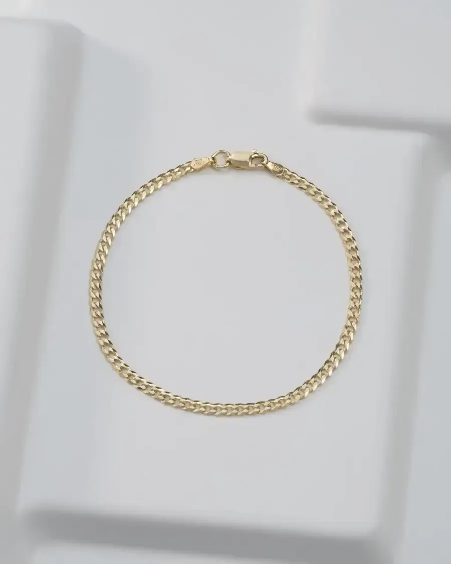 Pulsera Cubana Italiana 3 mm 19,5 cm — foto 2