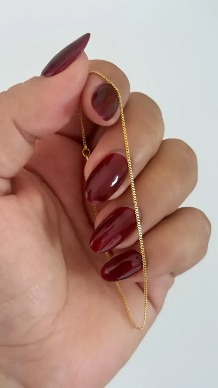 Pulsera Cubanita 1 mm 19 cm