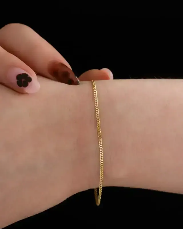 Pulsera Cubanita Italiana 1,5 mm 16 cm