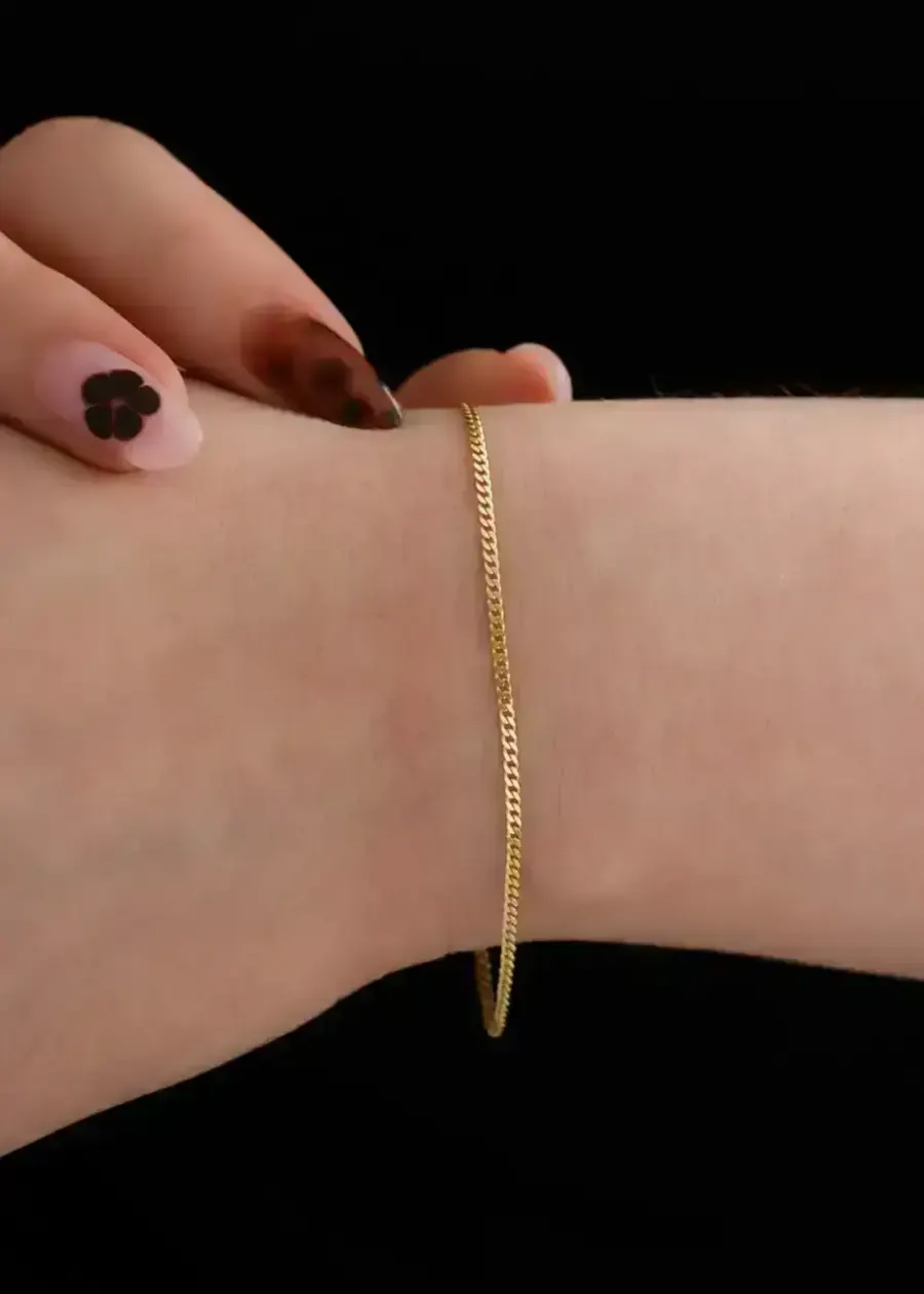 Pulsera Cubanita Italiana 1,5 mm 16 cm