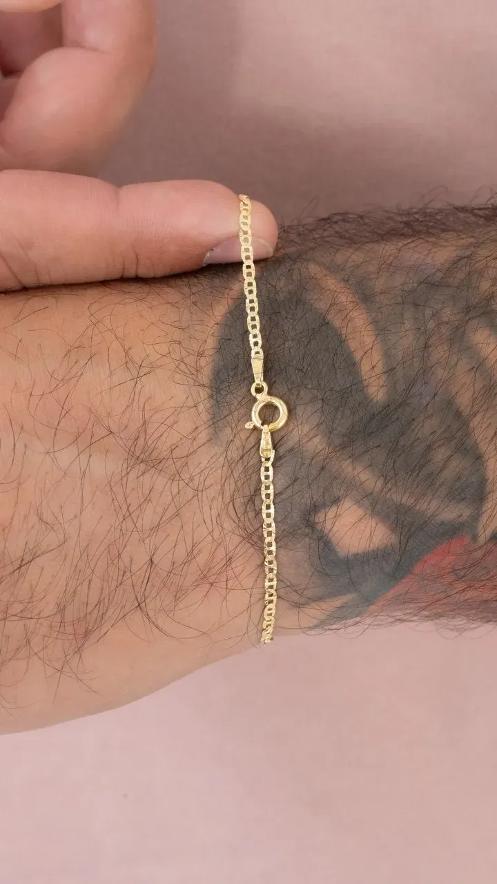 Pulsera Escalera con Destellos Italiana 2,10 mm 19,5 cm — foto 2
