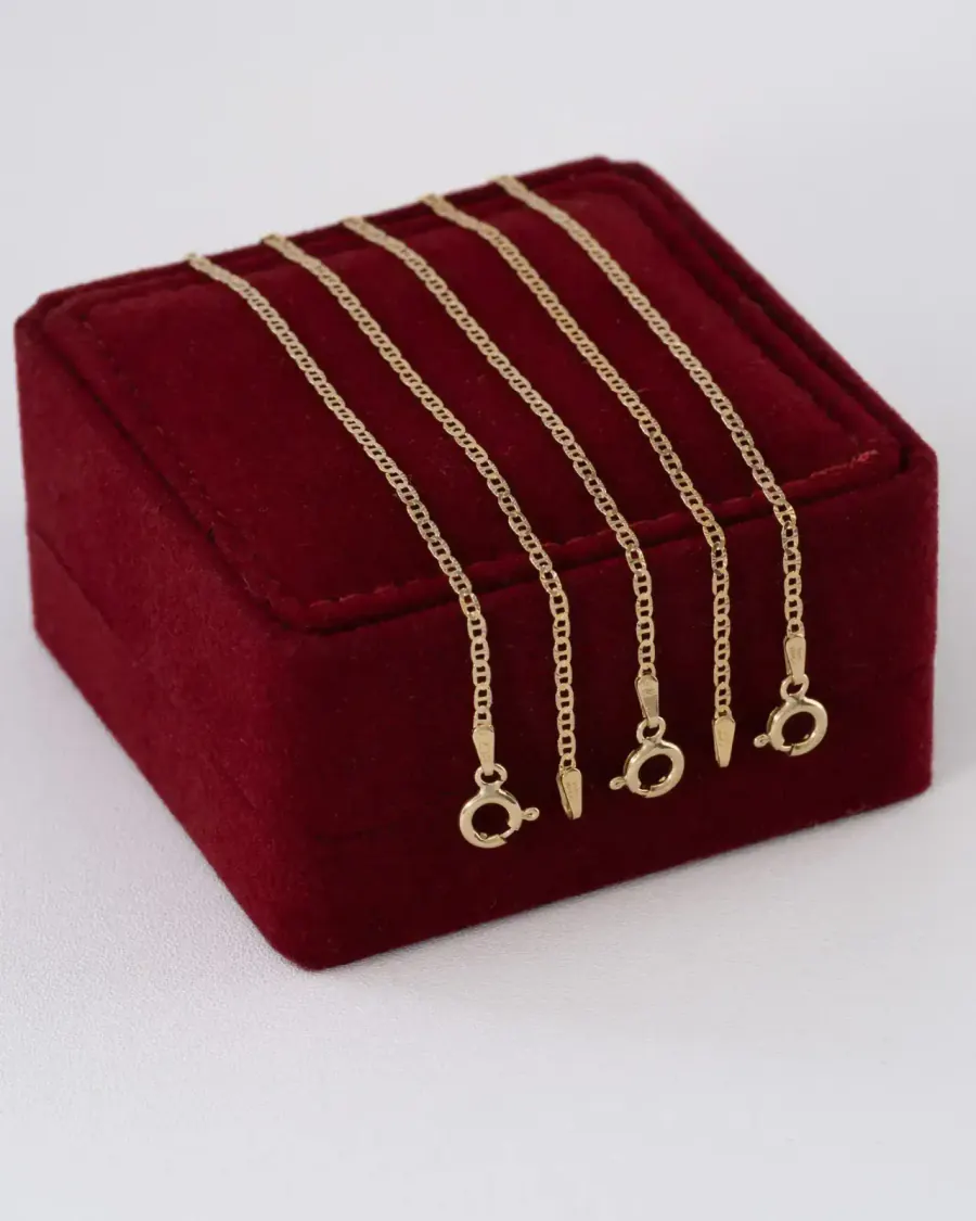 Pulsera Escalerita con Destellos Italiana 1,7 mm 16,5 cm — foto 2