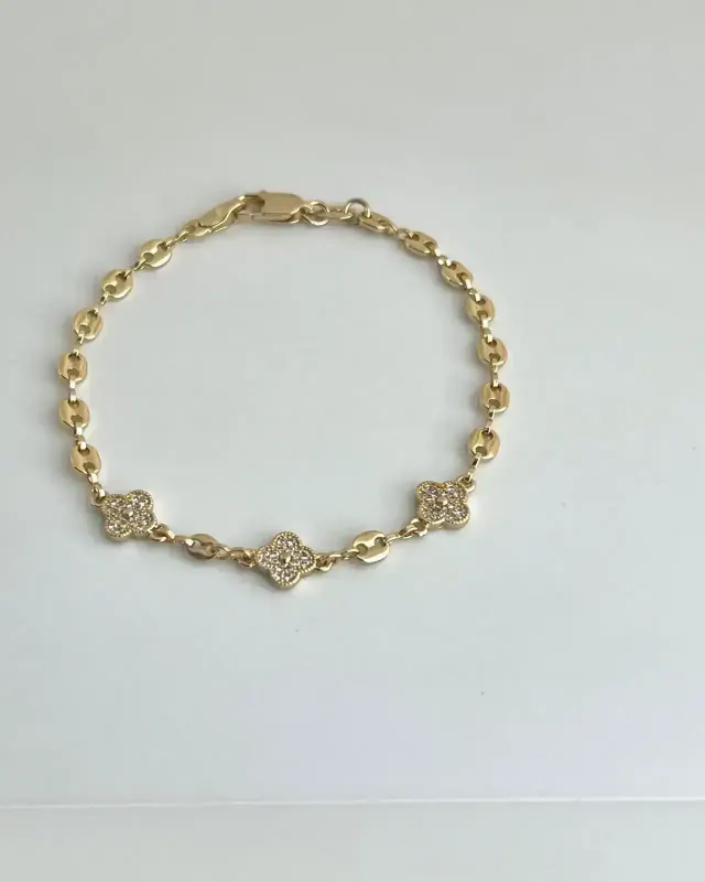 Pulsera Gucci 3 Van Cleff CRN Cristal 18 cm