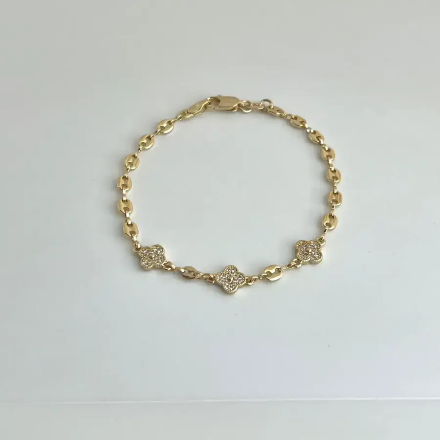 Pulsera Gucci 3 Van Cleff CRN Cristal 18 cm