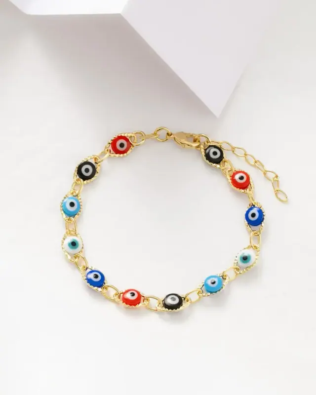 Pulsera Ojo Turco Multicolor 16 cm