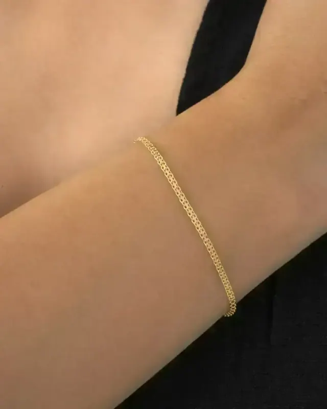 Pulsera Tejido Chino Italiana 2 mm 16 cm