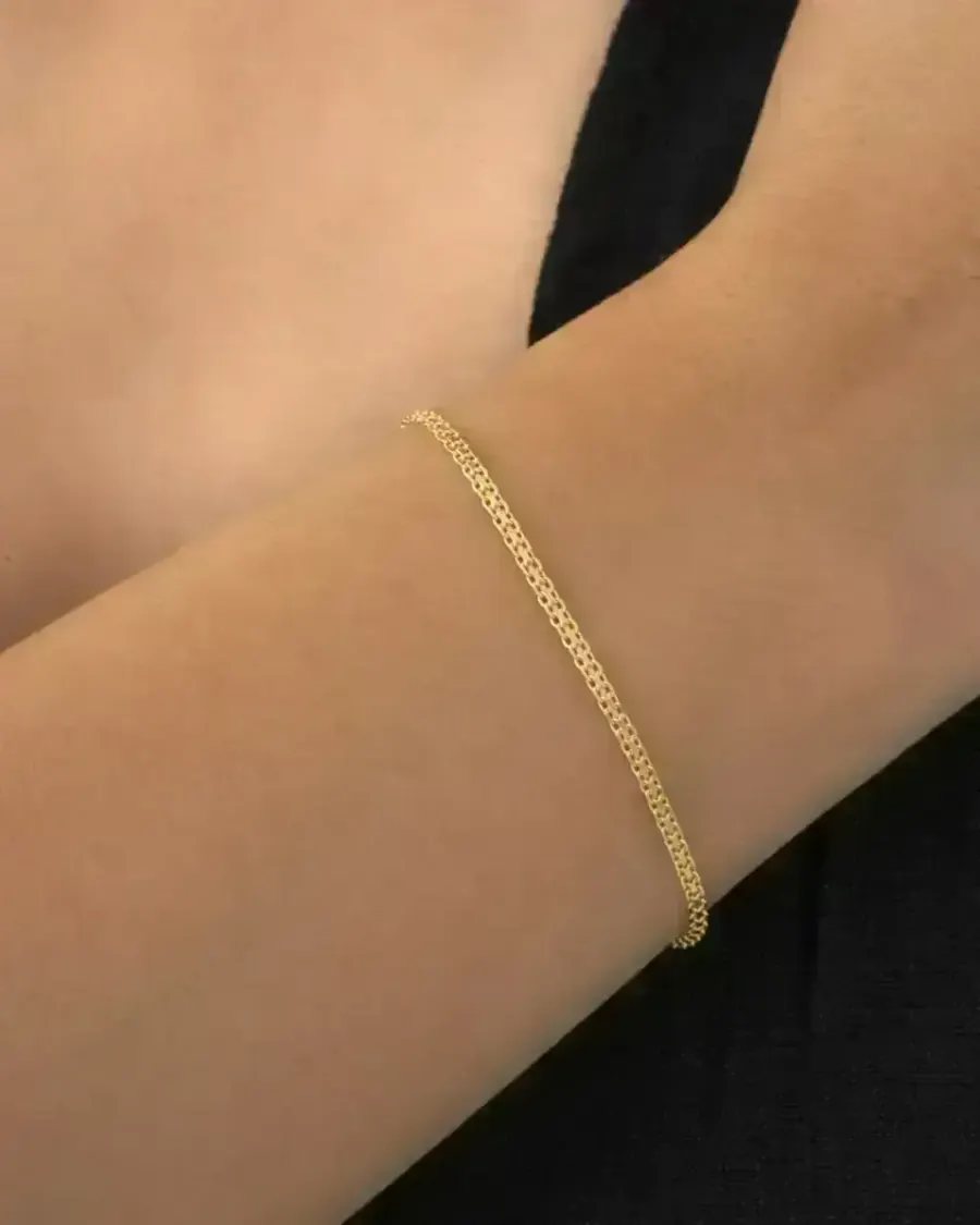 Pulsera Tejido Chino Italiana 2 mm 16 cm