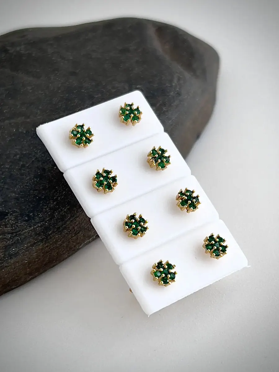 Topos Flower Verde 5 mm